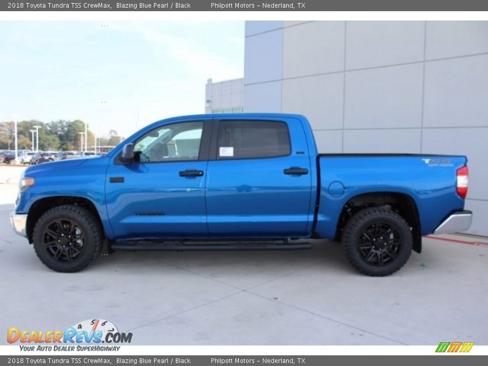 2018 Toyota Tundra TSS CrewMax Blazing Blue Pearl / Black Photo #5