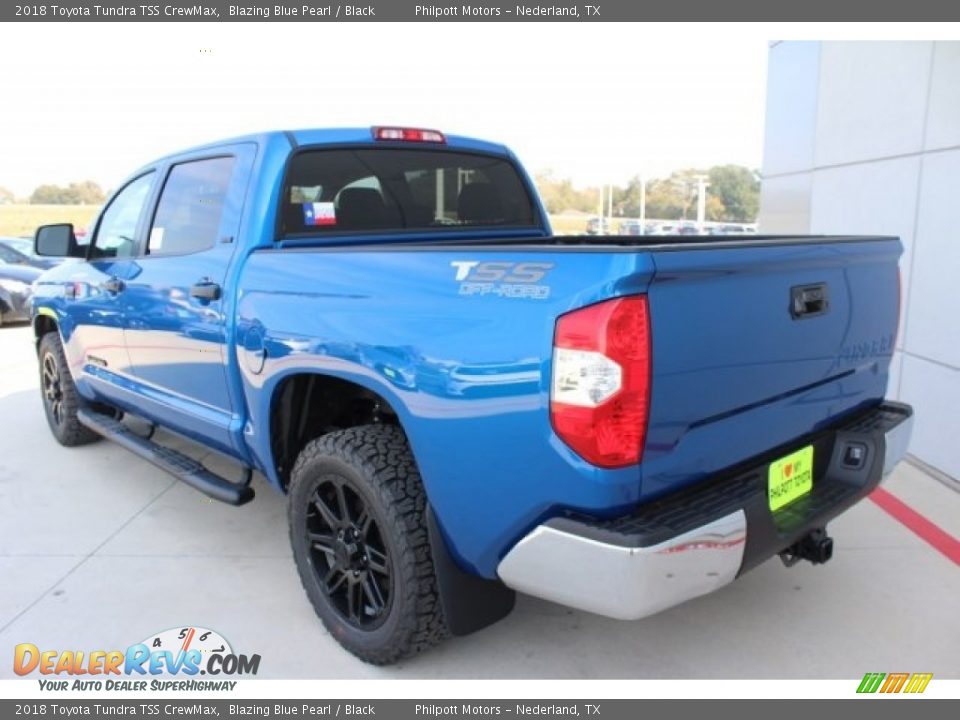 2018 Toyota Tundra TSS CrewMax Blazing Blue Pearl / Black Photo #6