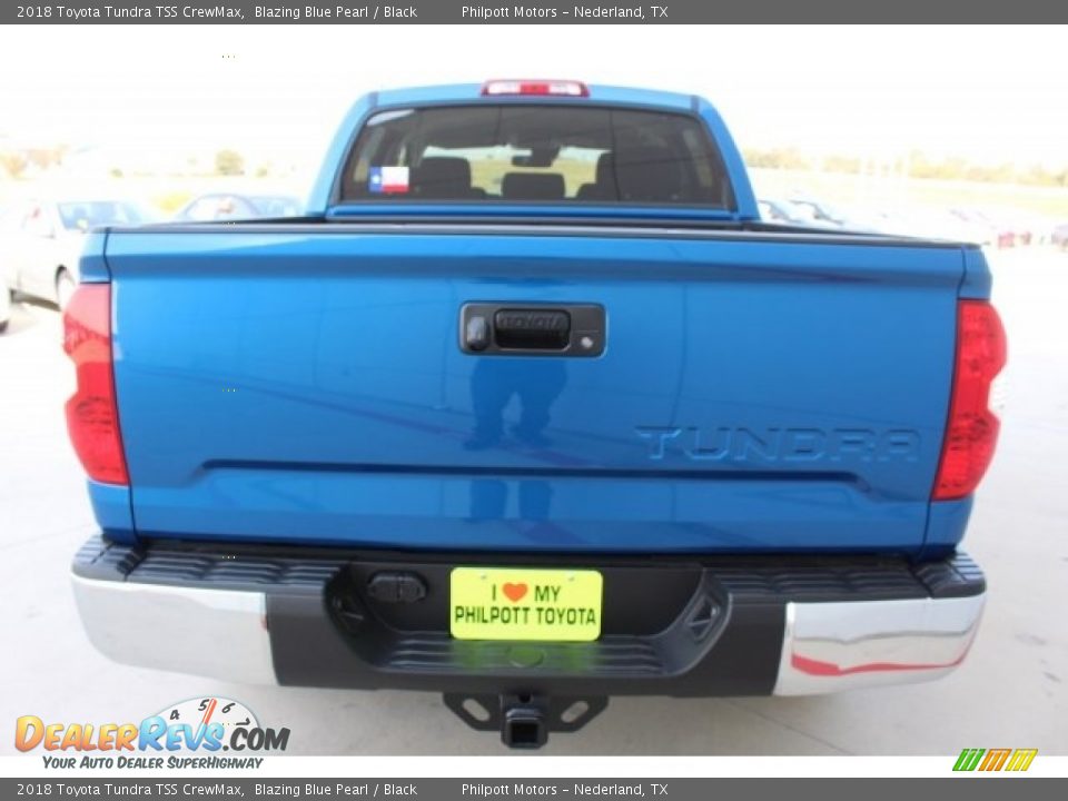 2018 Toyota Tundra TSS CrewMax Blazing Blue Pearl / Black Photo #7
