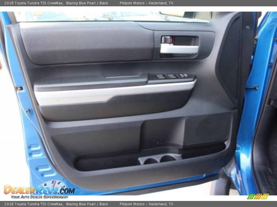 2018 Toyota Tundra TSS CrewMax Blazing Blue Pearl / Black Photo #9