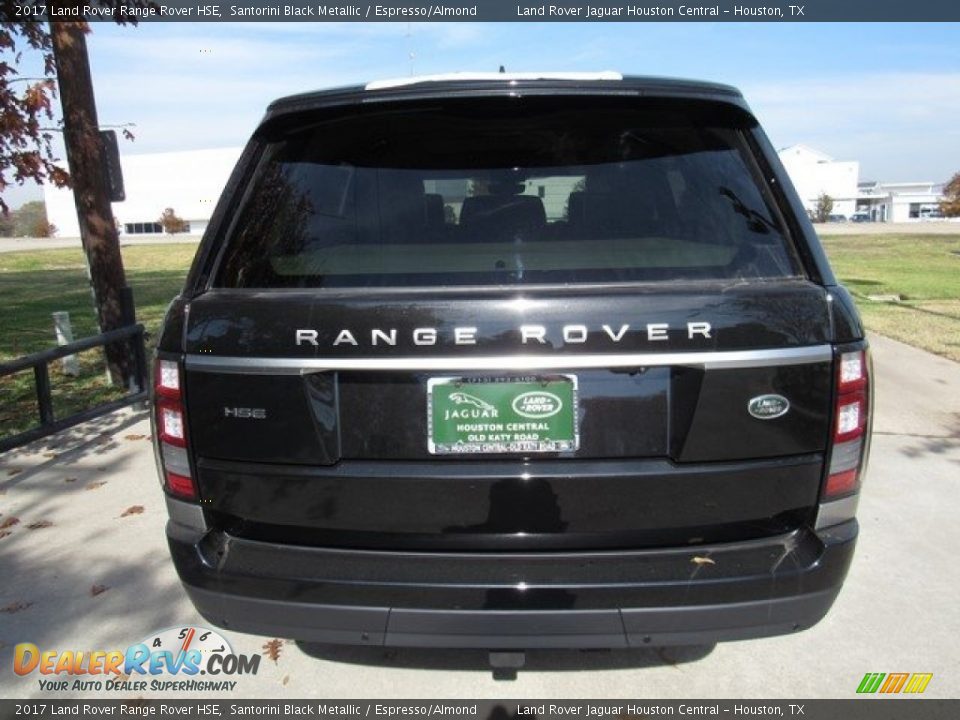 2017 Land Rover Range Rover HSE Santorini Black Metallic / Espresso/Almond Photo #8