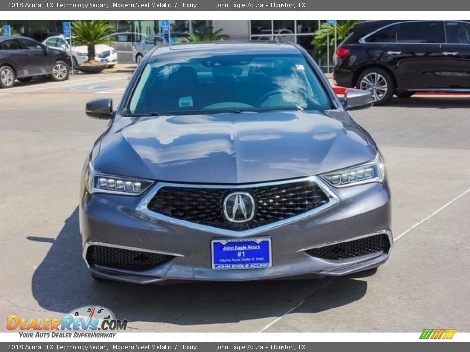 2018 Acura TLX Technology Sedan Modern Steel Metallic / Ebony Photo #2