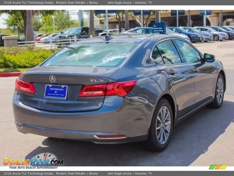 2018 Acura TLX Technology Sedan Modern Steel Metallic / Ebony Photo #7