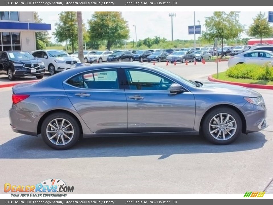 2018 Acura TLX Technology Sedan Modern Steel Metallic / Ebony Photo #8