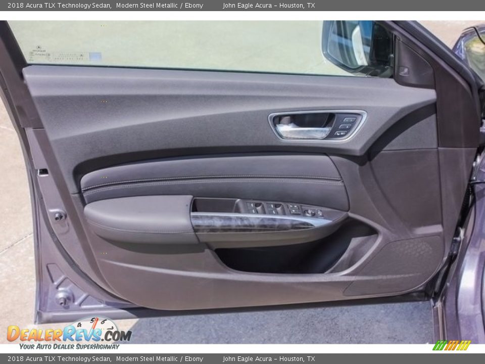 2018 Acura TLX Technology Sedan Modern Steel Metallic / Ebony Photo #12