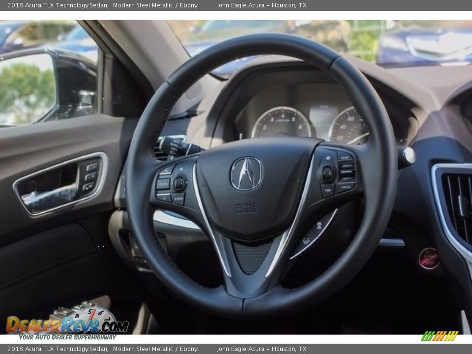 2018 Acura TLX Technology Sedan Modern Steel Metallic / Ebony Photo #25