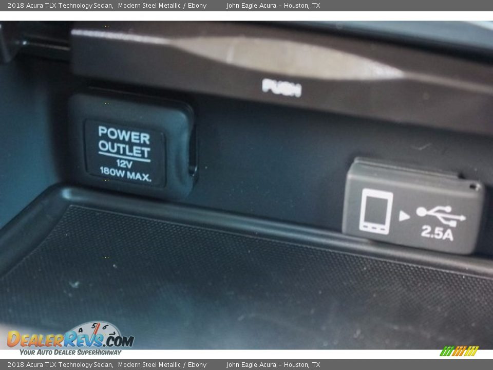 2018 Acura TLX Technology Sedan Modern Steel Metallic / Ebony Photo #35