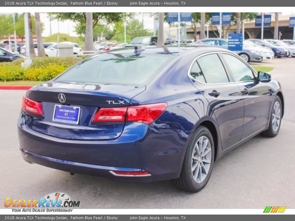 2018 Acura TLX Technology Sedan Fathom Blue Pearl / Ebony Photo #7