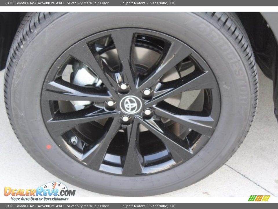 2018 Toyota RAV4 Adventure AWD Silver Sky Metallic / Black Photo #4