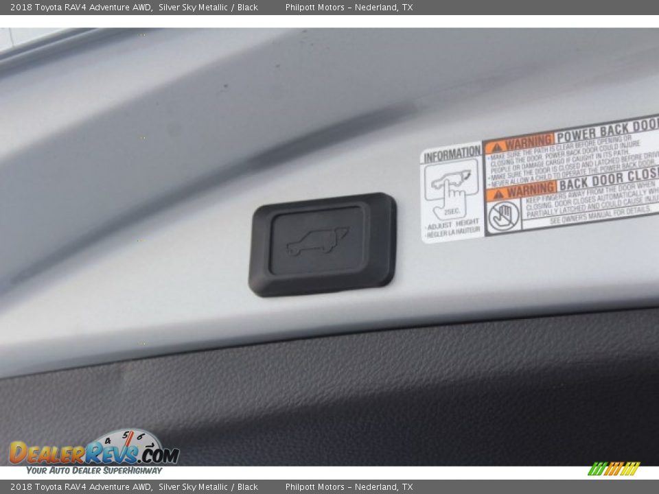 2018 Toyota RAV4 Adventure AWD Silver Sky Metallic / Black Photo #29