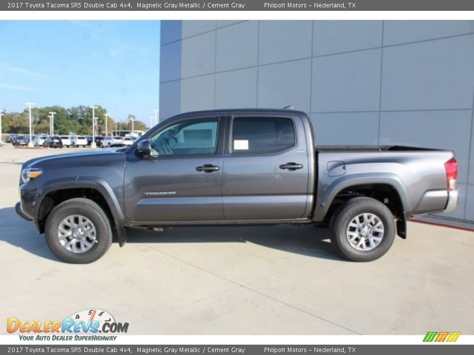 2017 Toyota Tacoma SR5 Double Cab 4x4 Magnetic Gray Metallic / Cement Gray Photo #5