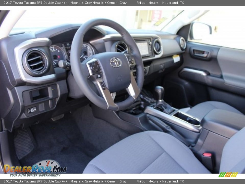2017 Toyota Tacoma SR5 Double Cab 4x4 Magnetic Gray Metallic / Cement Gray Photo #9