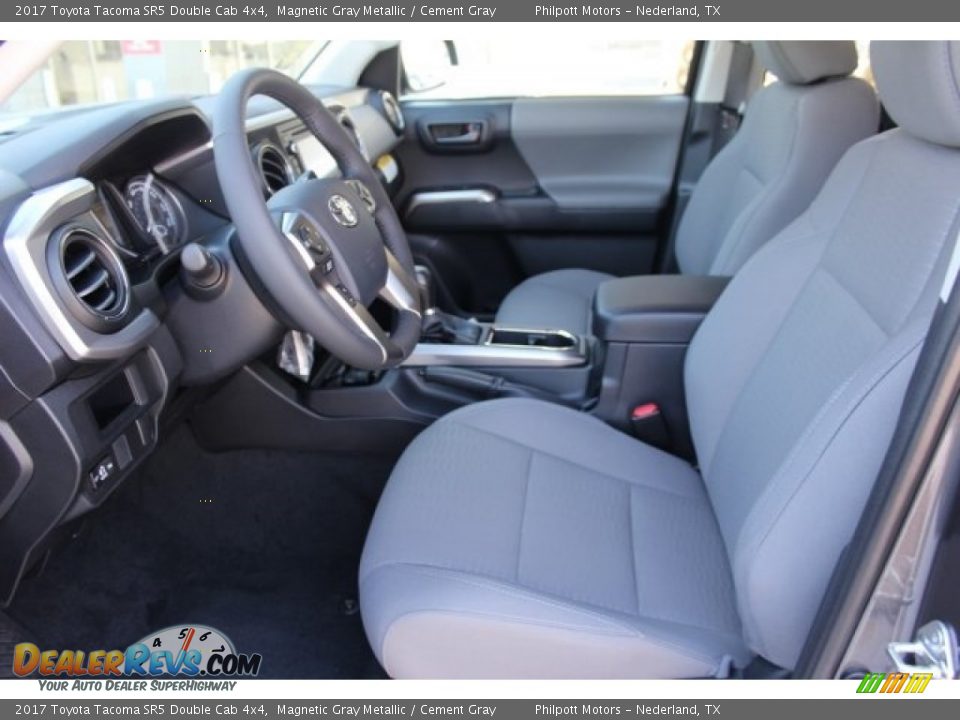2017 Toyota Tacoma SR5 Double Cab 4x4 Magnetic Gray Metallic / Cement Gray Photo #10