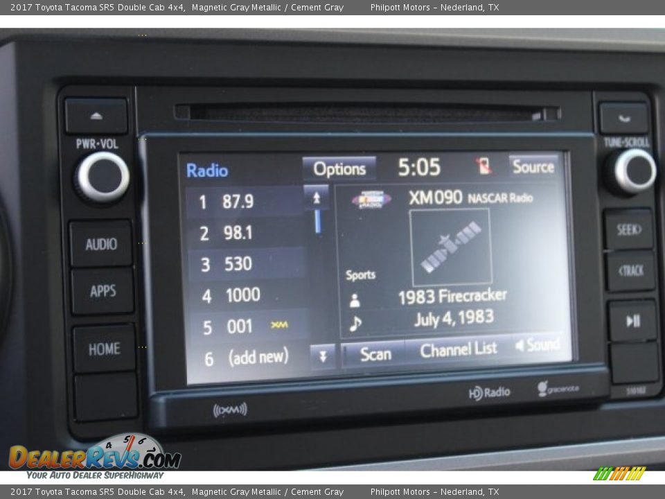 2017 Toyota Tacoma SR5 Double Cab 4x4 Magnetic Gray Metallic / Cement Gray Photo #14