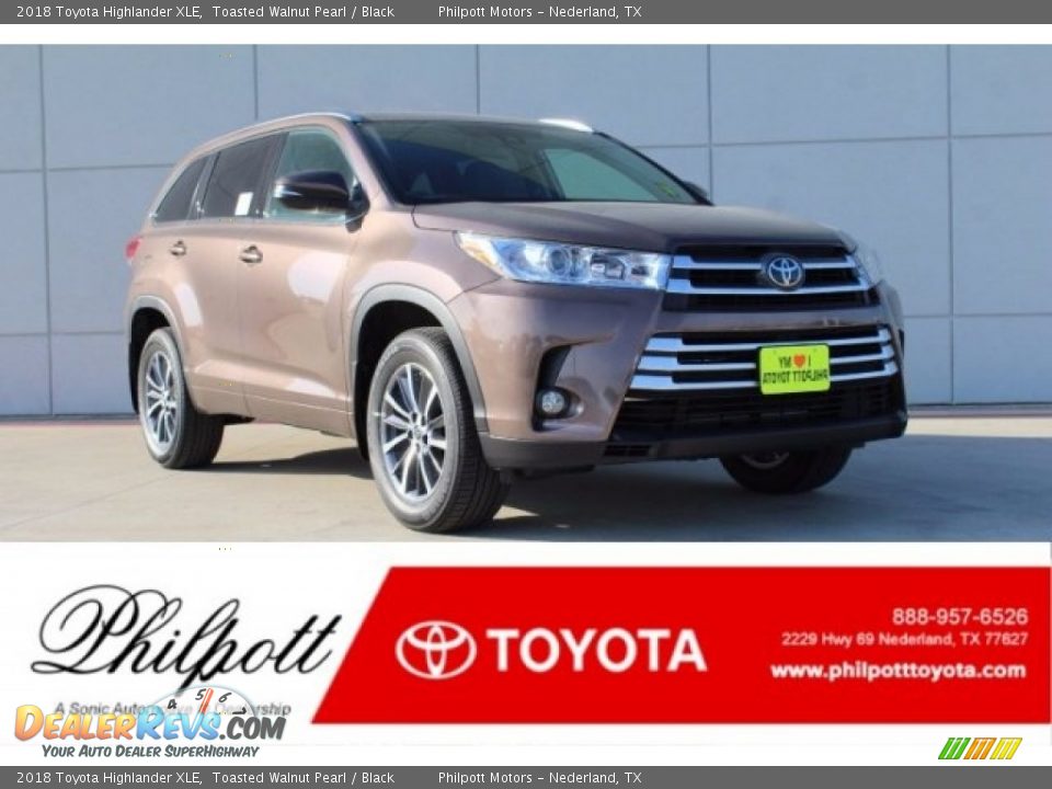 2018 Toyota Highlander XLE Toasted Walnut Pearl / Black Photo #1