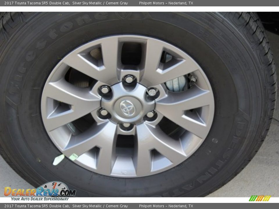 2017 Toyota Tacoma SR5 Double Cab Silver Sky Metallic / Cement Gray Photo #4