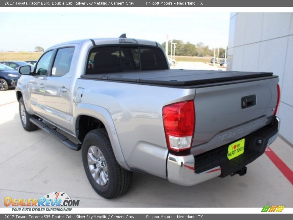 2017 Toyota Tacoma SR5 Double Cab Silver Sky Metallic / Cement Gray Photo #6