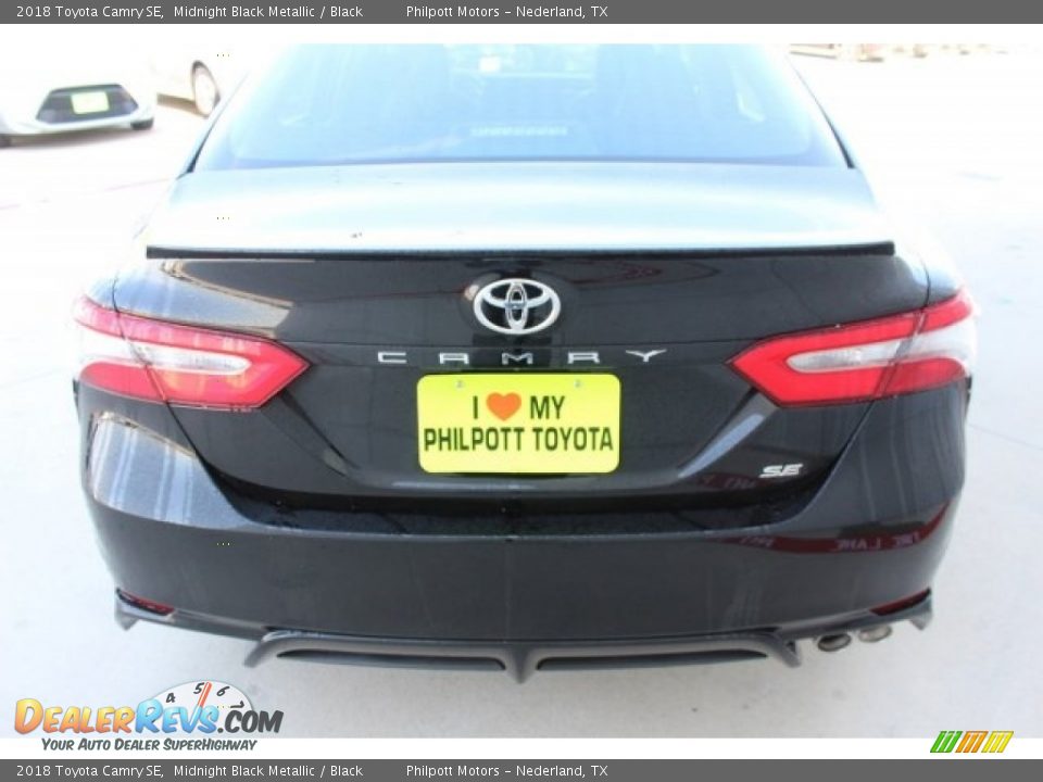 2018 Toyota Camry SE Midnight Black Metallic / Black Photo #7