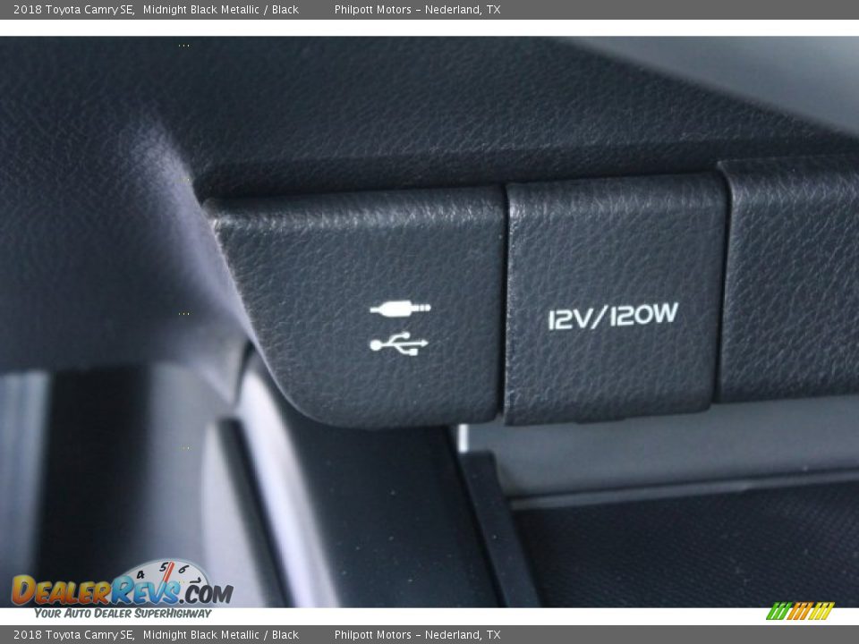 2018 Toyota Camry SE Midnight Black Metallic / Black Photo #15