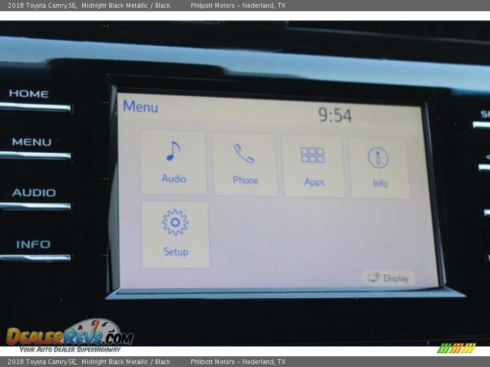 2018 Toyota Camry SE Midnight Black Metallic / Black Photo #16