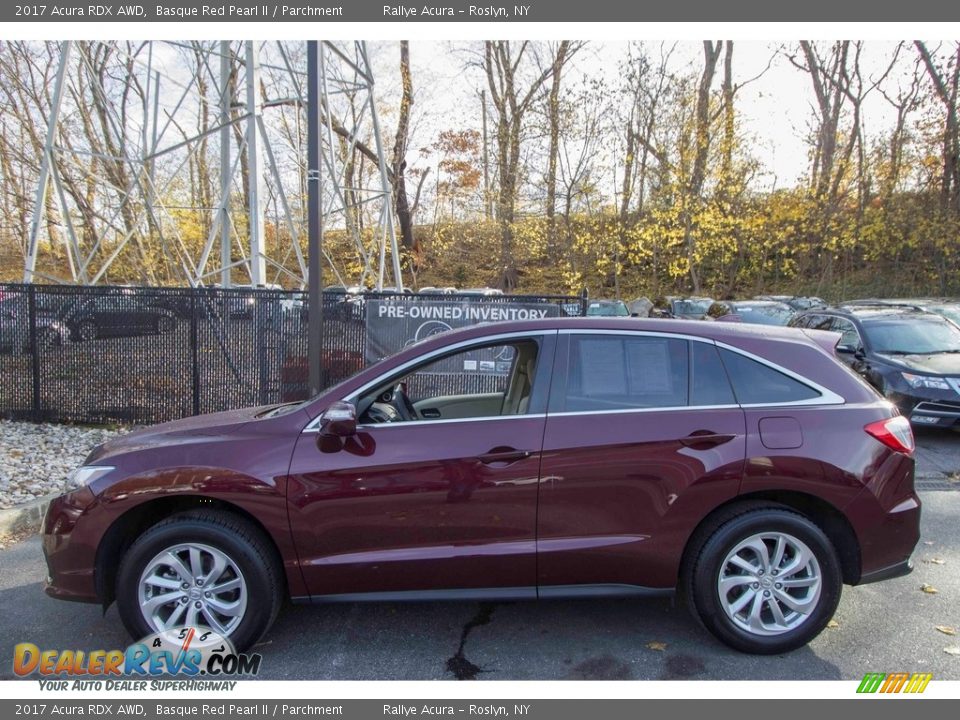 2017 Acura RDX AWD Basque Red Pearl II / Parchment Photo #3