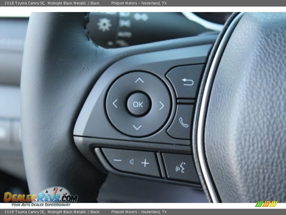 2018 Toyota Camry SE Midnight Black Metallic / Black Photo #19