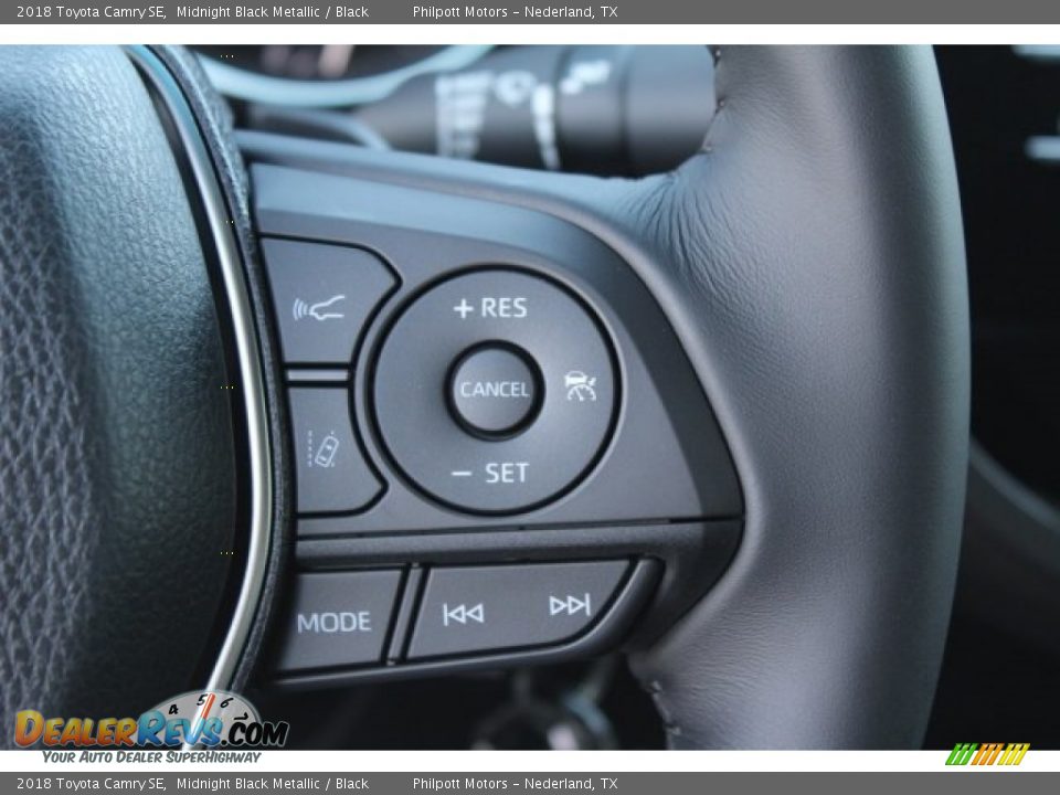 2018 Toyota Camry SE Midnight Black Metallic / Black Photo #20