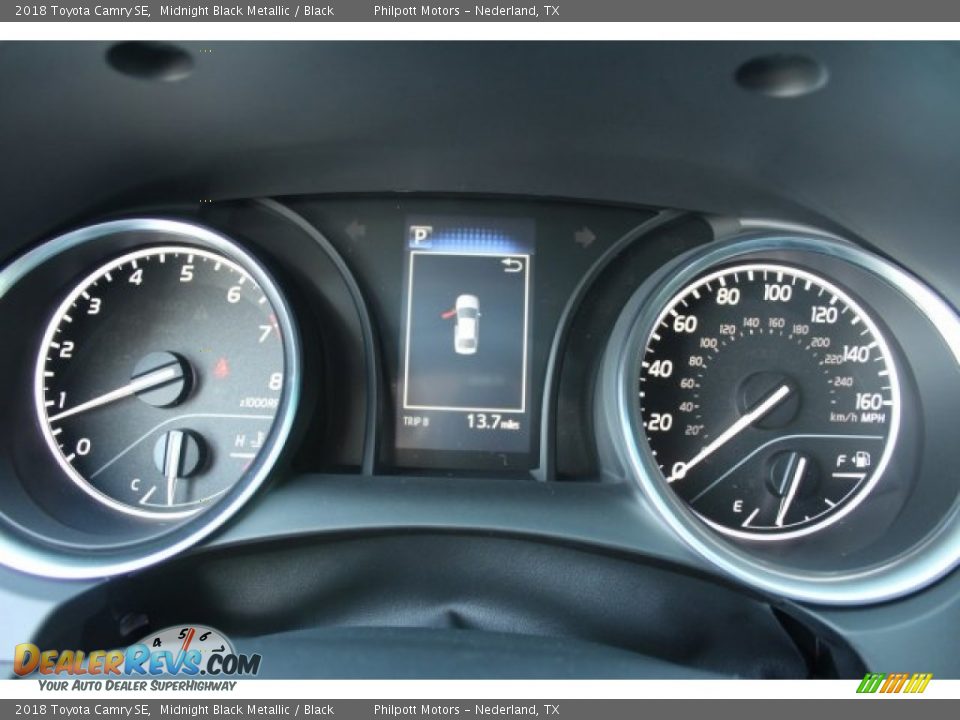 2018 Toyota Camry SE Midnight Black Metallic / Black Photo #29