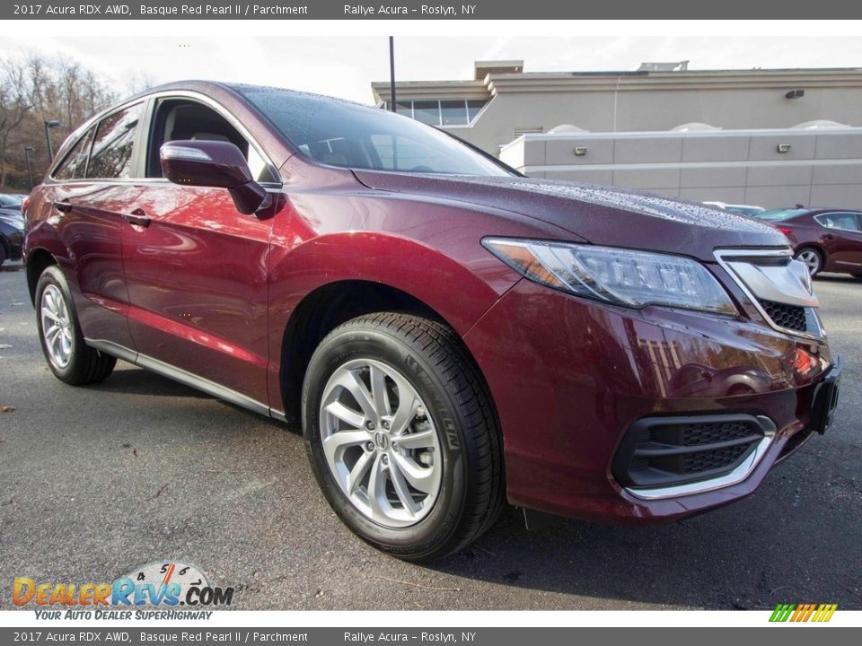 2017 Acura RDX AWD Basque Red Pearl II / Parchment Photo #12
