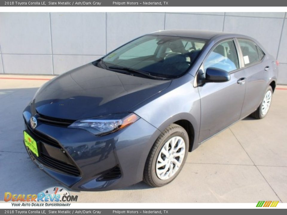 2018 Toyota Corolla LE Slate Metallic / Ash/Dark Gray Photo #3