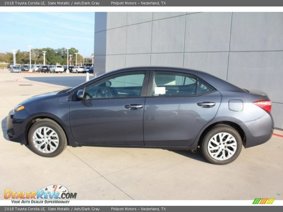 2018 Toyota Corolla LE Slate Metallic / Ash/Dark Gray Photo #5