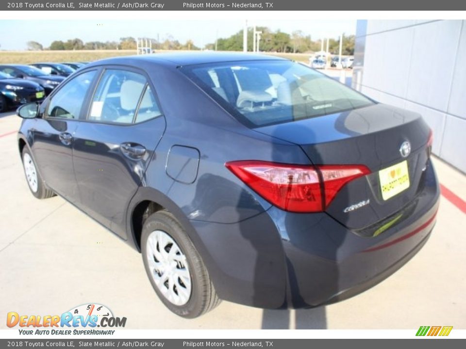 2018 Toyota Corolla LE Slate Metallic / Ash/Dark Gray Photo #6