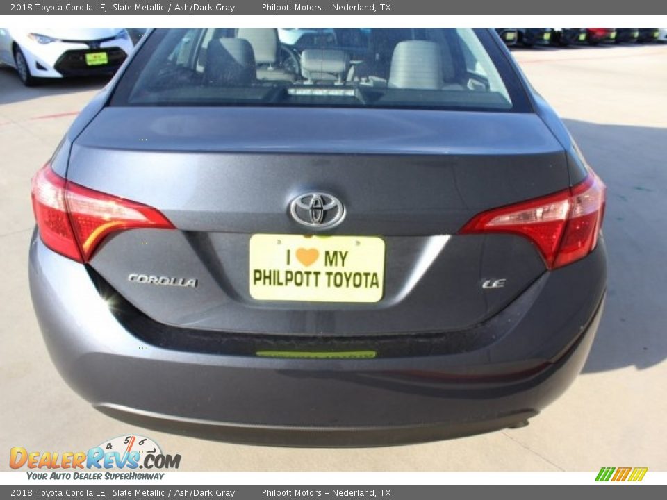 2018 Toyota Corolla LE Slate Metallic / Ash/Dark Gray Photo #7