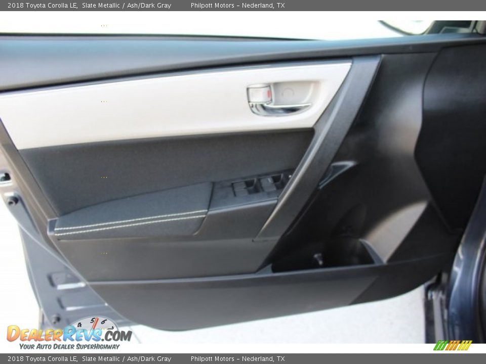 2018 Toyota Corolla LE Slate Metallic / Ash/Dark Gray Photo #8