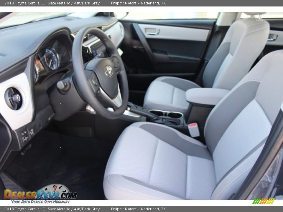 2018 Toyota Corolla LE Slate Metallic / Ash/Dark Gray Photo #10