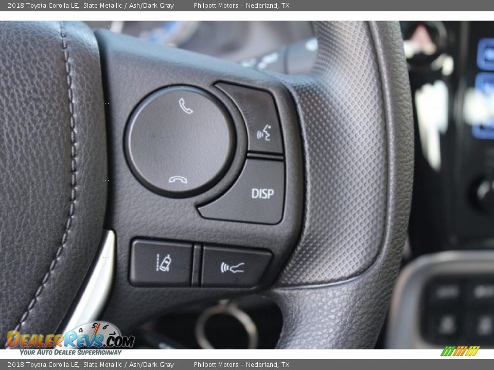 2018 Toyota Corolla LE Slate Metallic / Ash/Dark Gray Photo #18