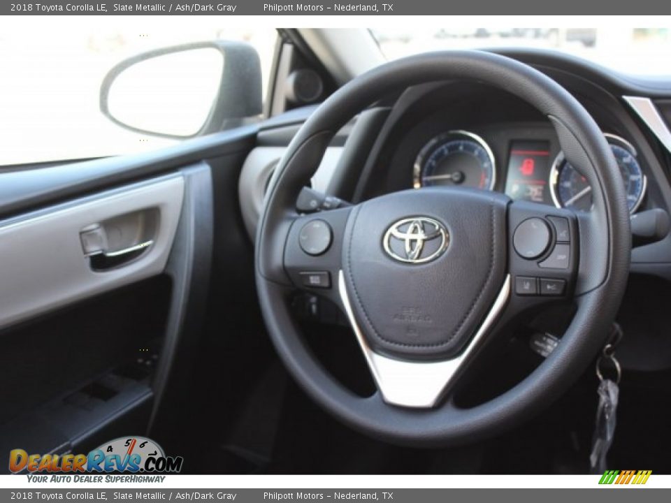 2018 Toyota Corolla LE Slate Metallic / Ash/Dark Gray Photo #24
