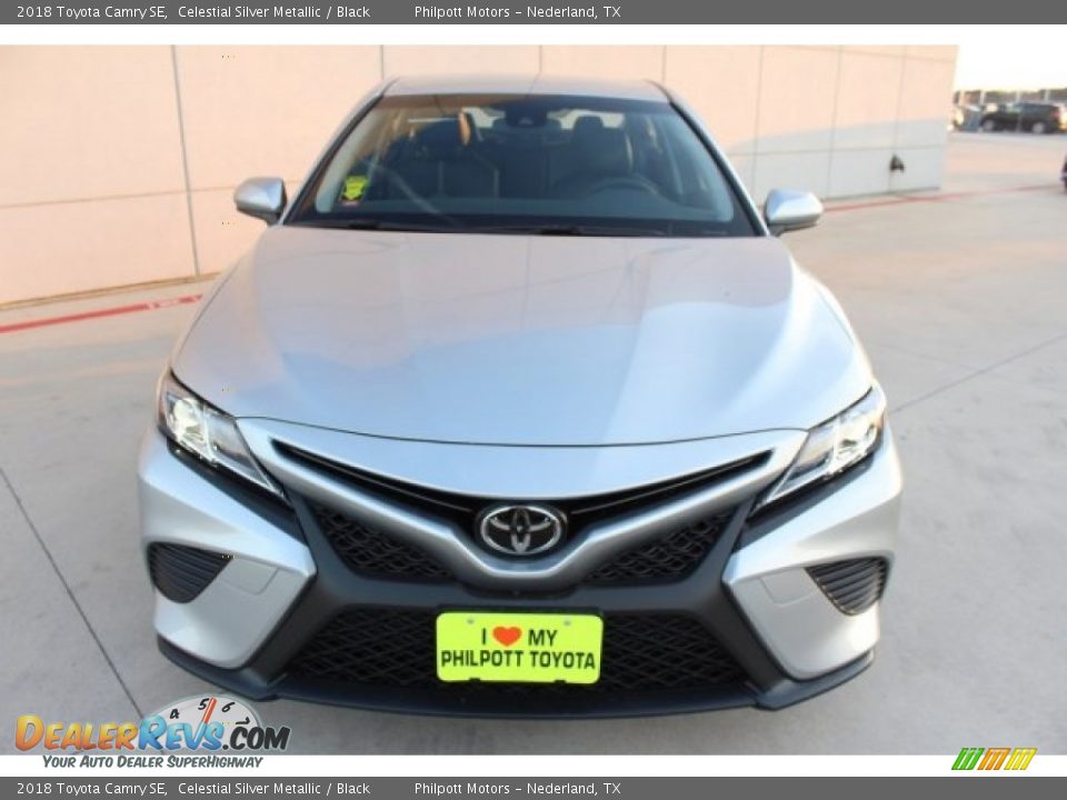 2018 Toyota Camry SE Celestial Silver Metallic / Black Photo #2