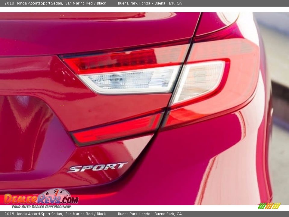 2018 Honda Accord Sport Sedan San Marino Red / Black Photo #4