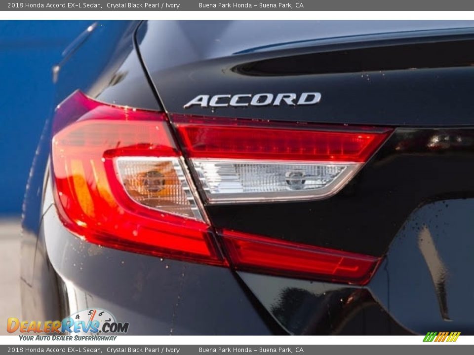2018 Honda Accord EX-L Sedan Crystal Black Pearl / Ivory Photo #3