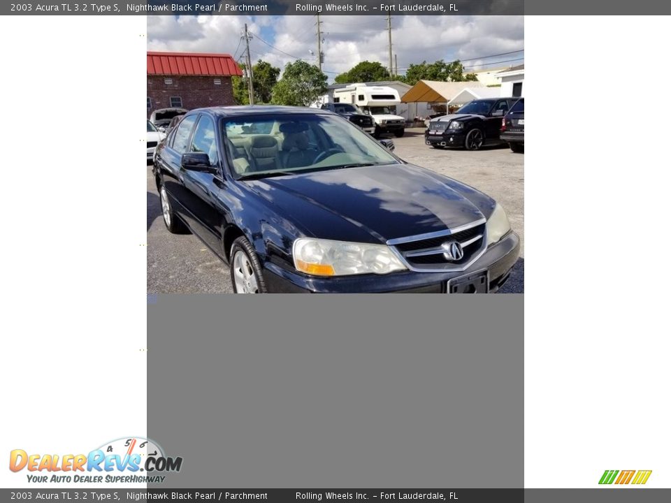 2003 Acura TL 3.2 Type S Nighthawk Black Pearl / Parchment Photo #2