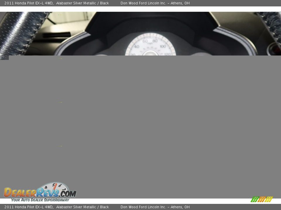 2011 Honda Pilot EX-L 4WD Alabaster Silver Metallic / Black Photo #13