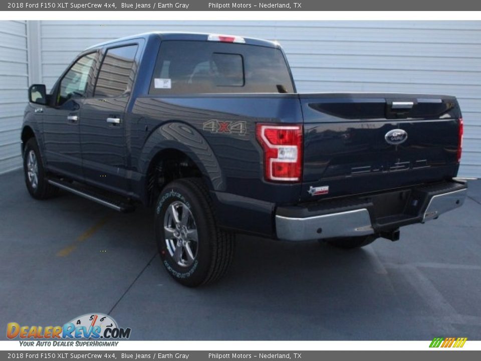 2018 Ford F150 XLT SuperCrew 4x4 Blue Jeans / Earth Gray Photo #6