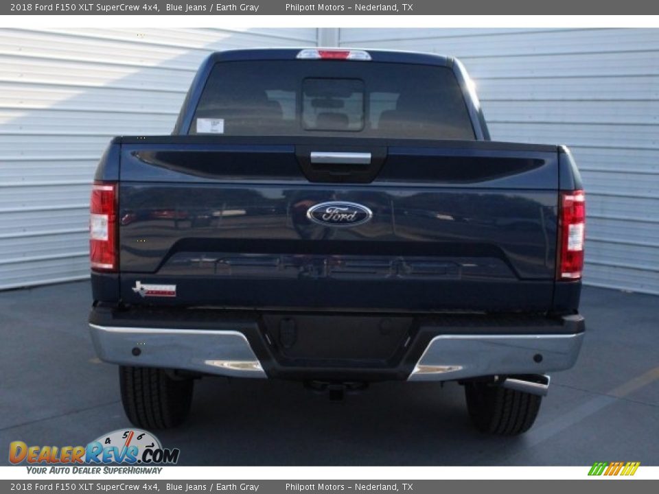 2018 Ford F150 XLT SuperCrew 4x4 Blue Jeans / Earth Gray Photo #7
