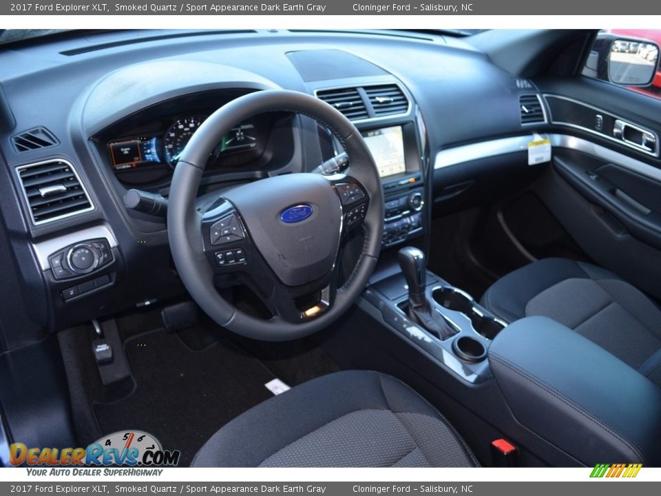 2017 Ford Explorer XLT Smoked Quartz / Sport Appearance Dark Earth Gray Photo #7