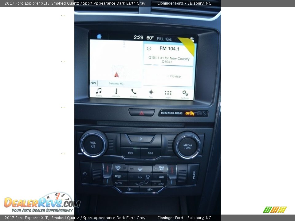 2017 Ford Explorer XLT Smoked Quartz / Sport Appearance Dark Earth Gray Photo #11