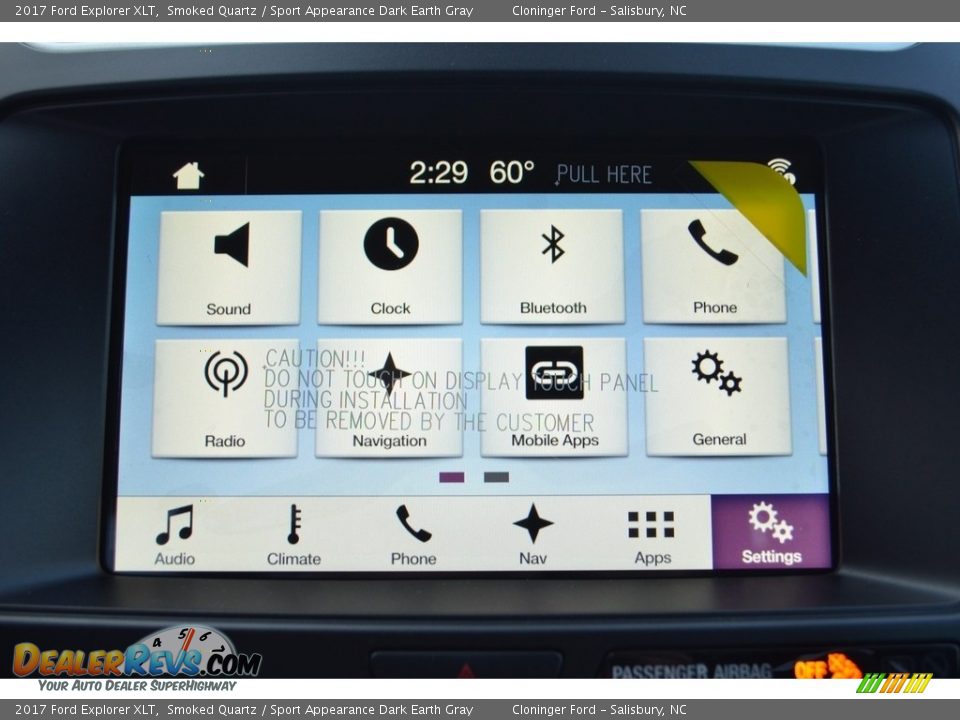 2017 Ford Explorer XLT Smoked Quartz / Sport Appearance Dark Earth Gray Photo #12