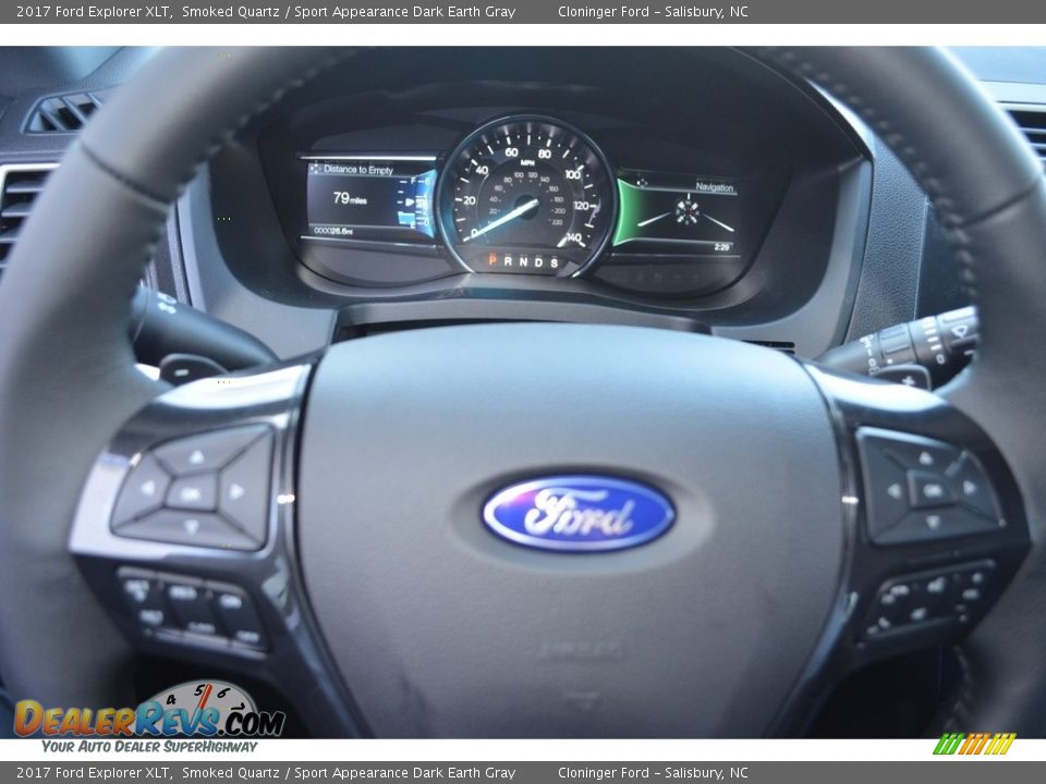 2017 Ford Explorer XLT Smoked Quartz / Sport Appearance Dark Earth Gray Photo #17