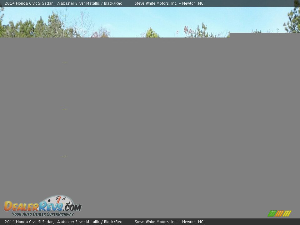 2014 Honda Civic Si Sedan Alabaster Silver Metallic / Black/Red Photo #2