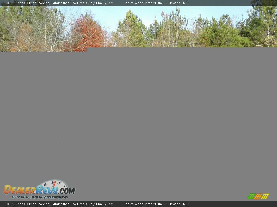 2014 Honda Civic Si Sedan Alabaster Silver Metallic / Black/Red Photo #6